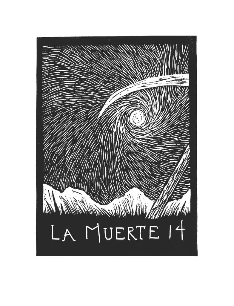 Carta de Lotería 14 - LA MUERTE
