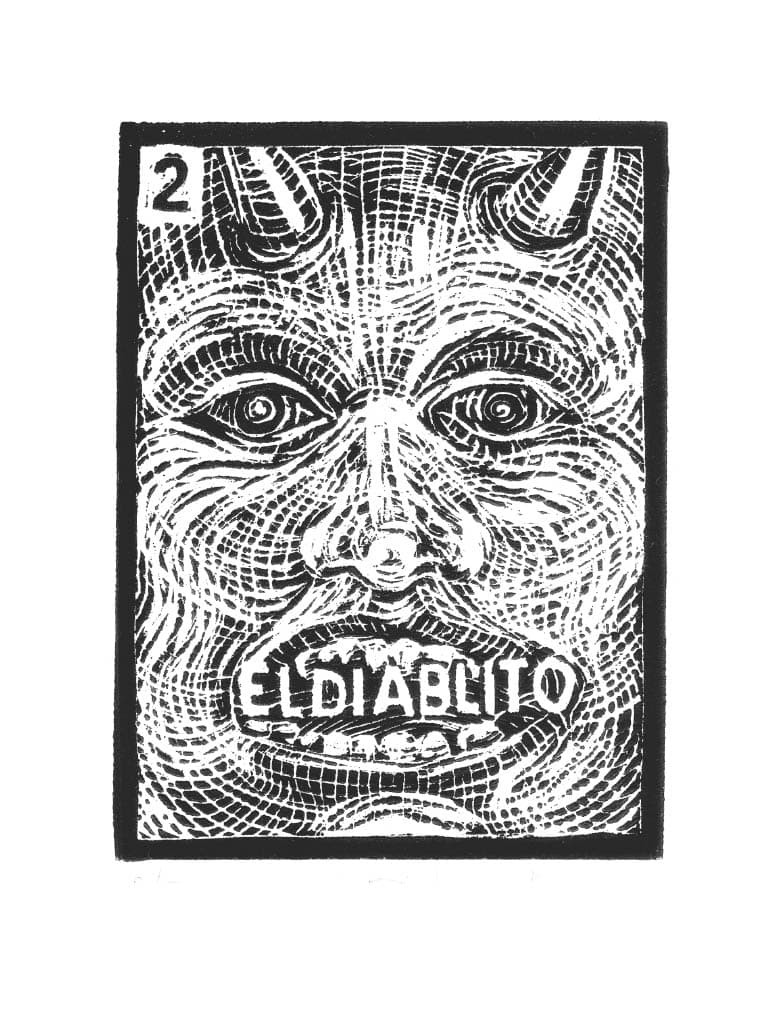 Carta de Lotería 2 - EL DIABLITO