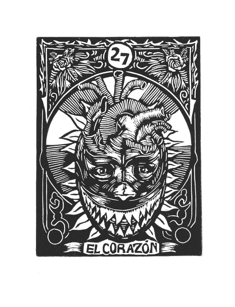 Carta de Lotería 27 - EL CORAZÓN