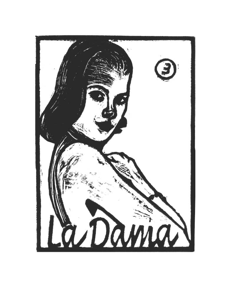 Carta de Lotería 3 - LA DAMA
