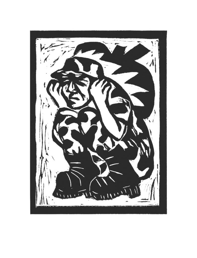 Carta de Lotería 34 - EL SOLDADO