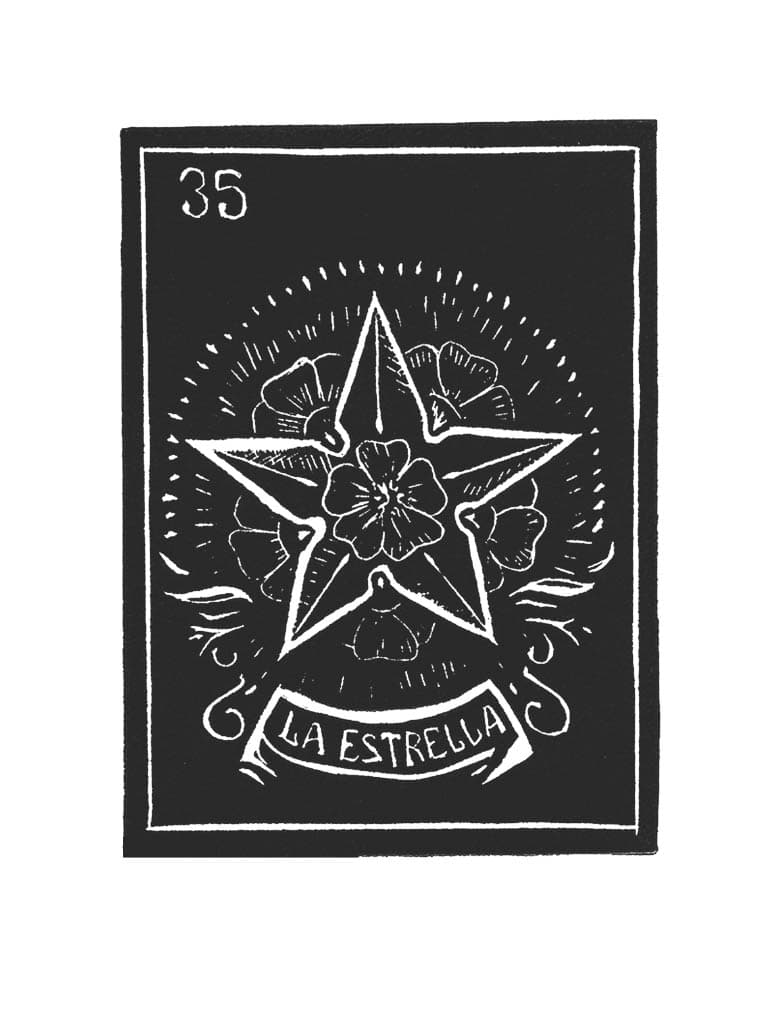 Carta de Lotería 35 - LA ESTRELLA