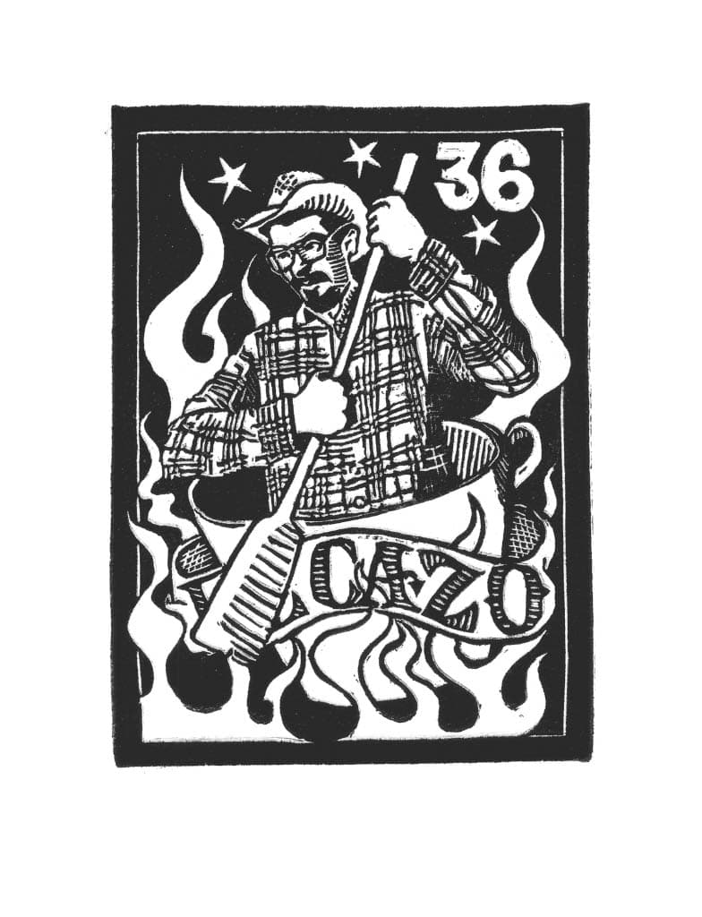 Carta de Lotería 36 - EL CAZO