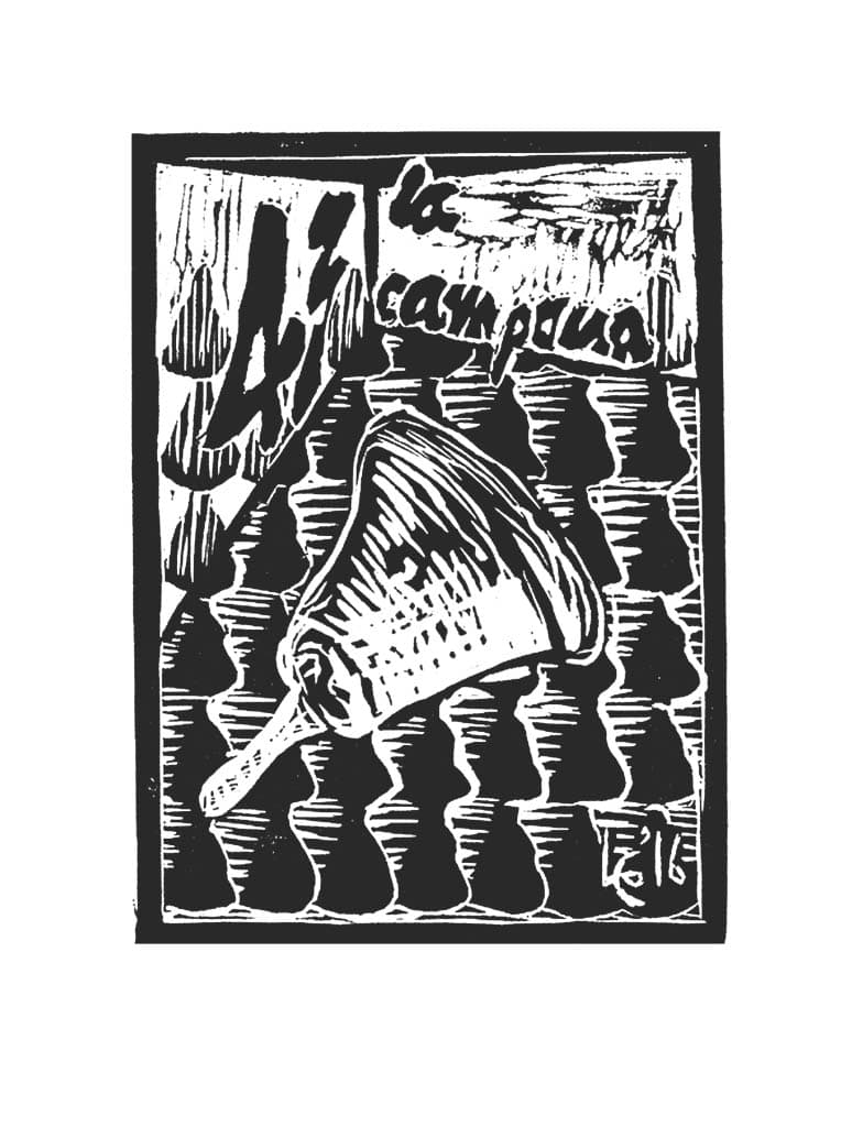Carta de Lotería 43 - LA CAMPANA