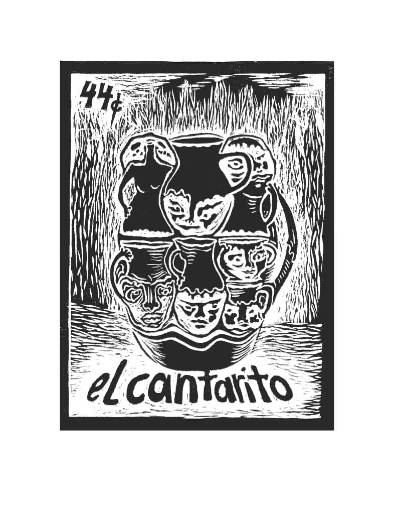 Carta de Lotería 44 - EL CANTARITO