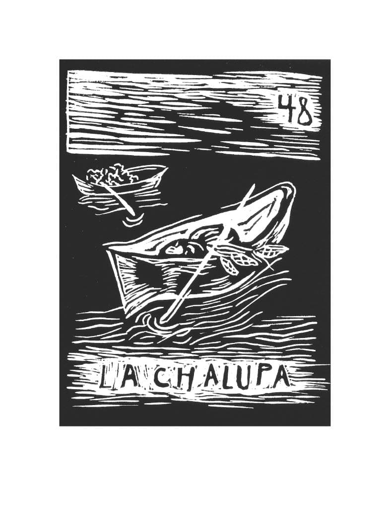 Carta de Lotería 48 - LA CHALUPA