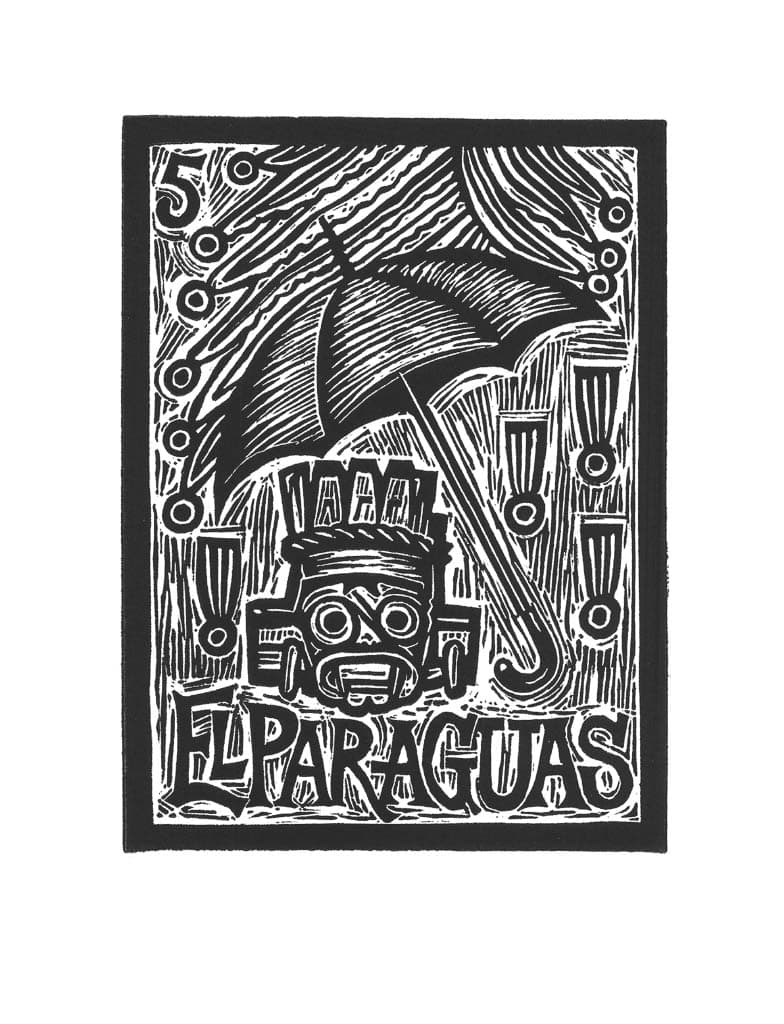 Carta de Lotería 5 - EL PARAGUAS