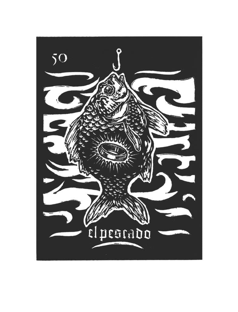 Carta de Lotería 50 - EL PESCADO
