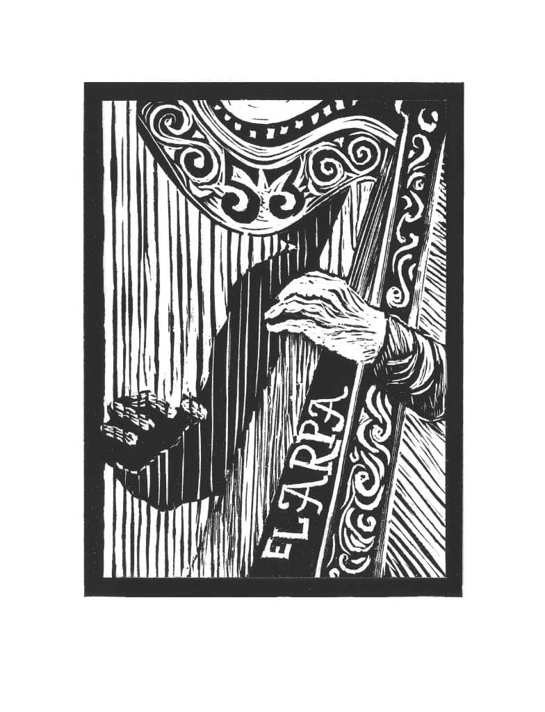 Carta de Lotería 53 - EL ARPA
