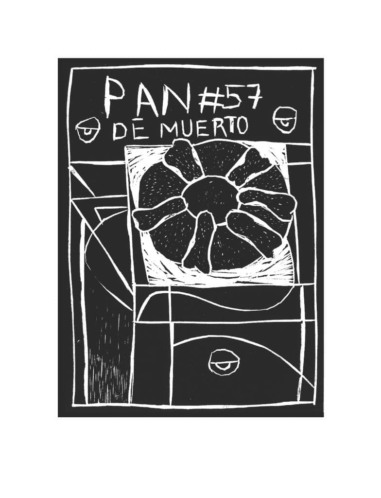 Carta de Lotería 57 - Pan de muerto