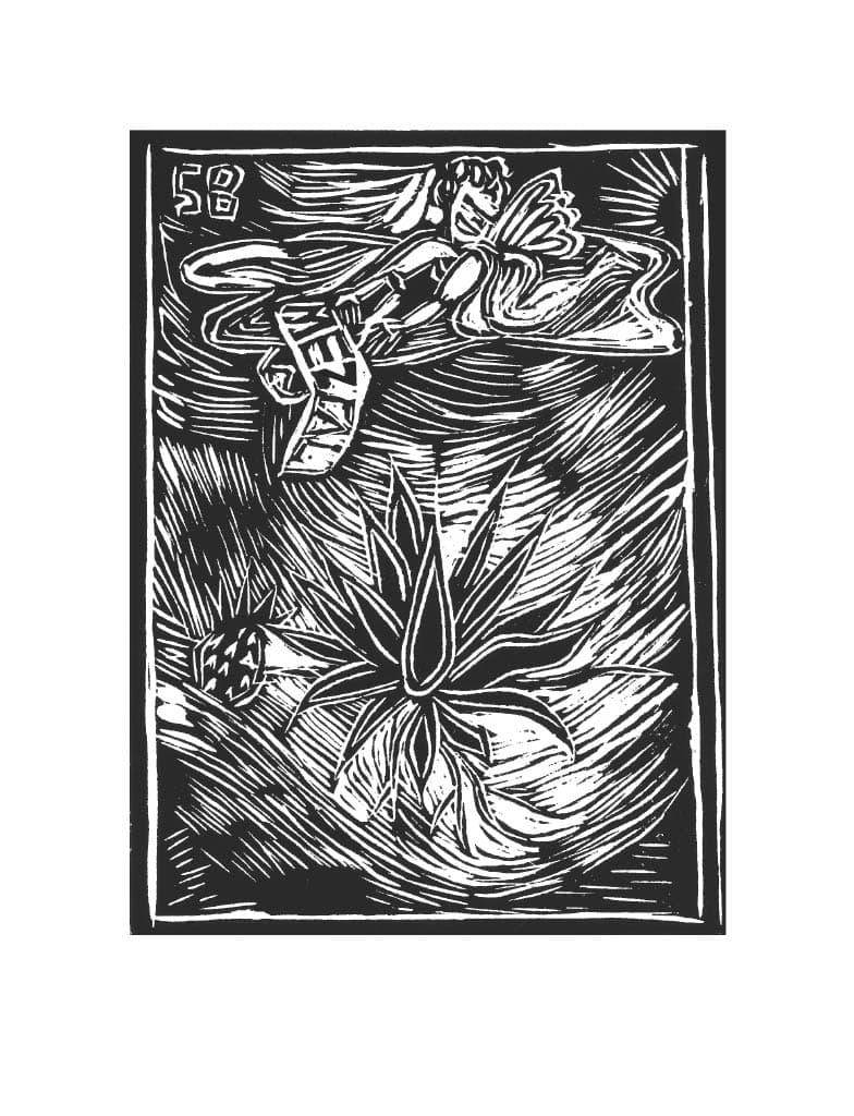 Carta de Lotería 58 - Mezcal