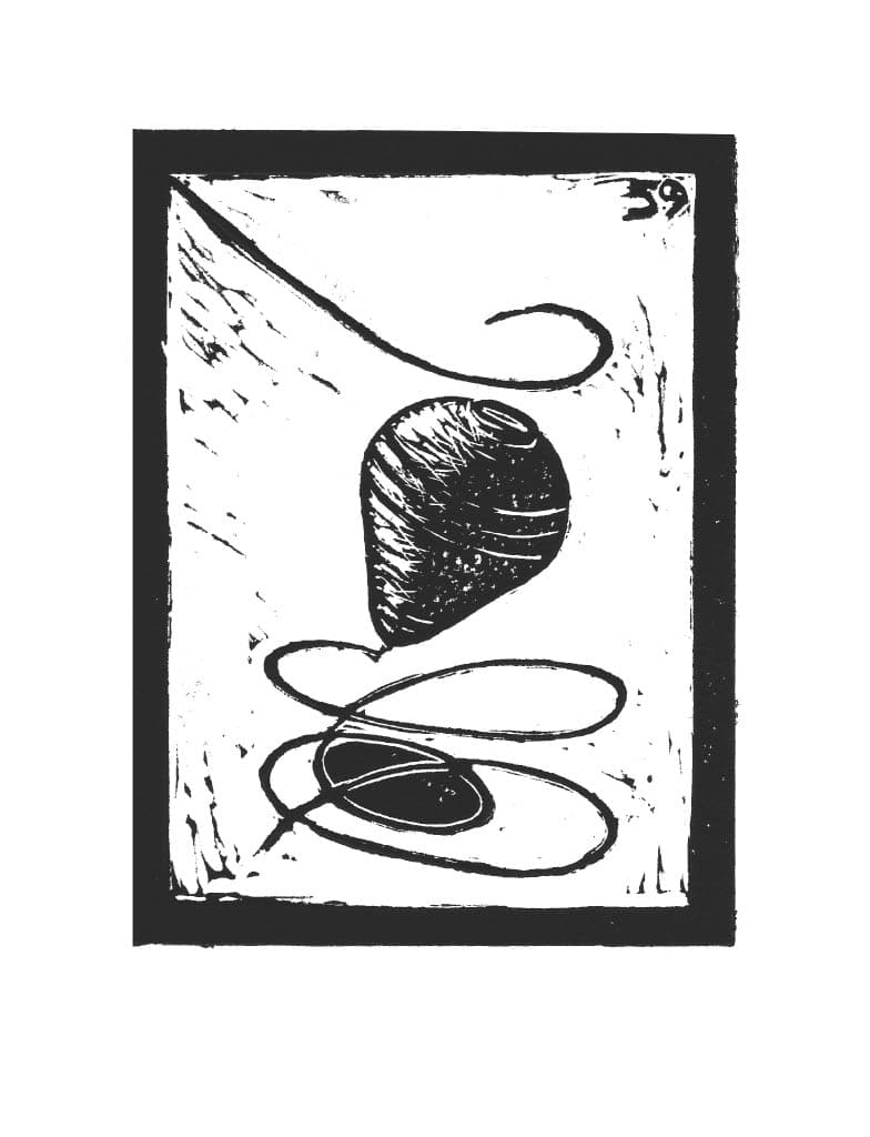 Carta de Lotería 59 - Trompo
