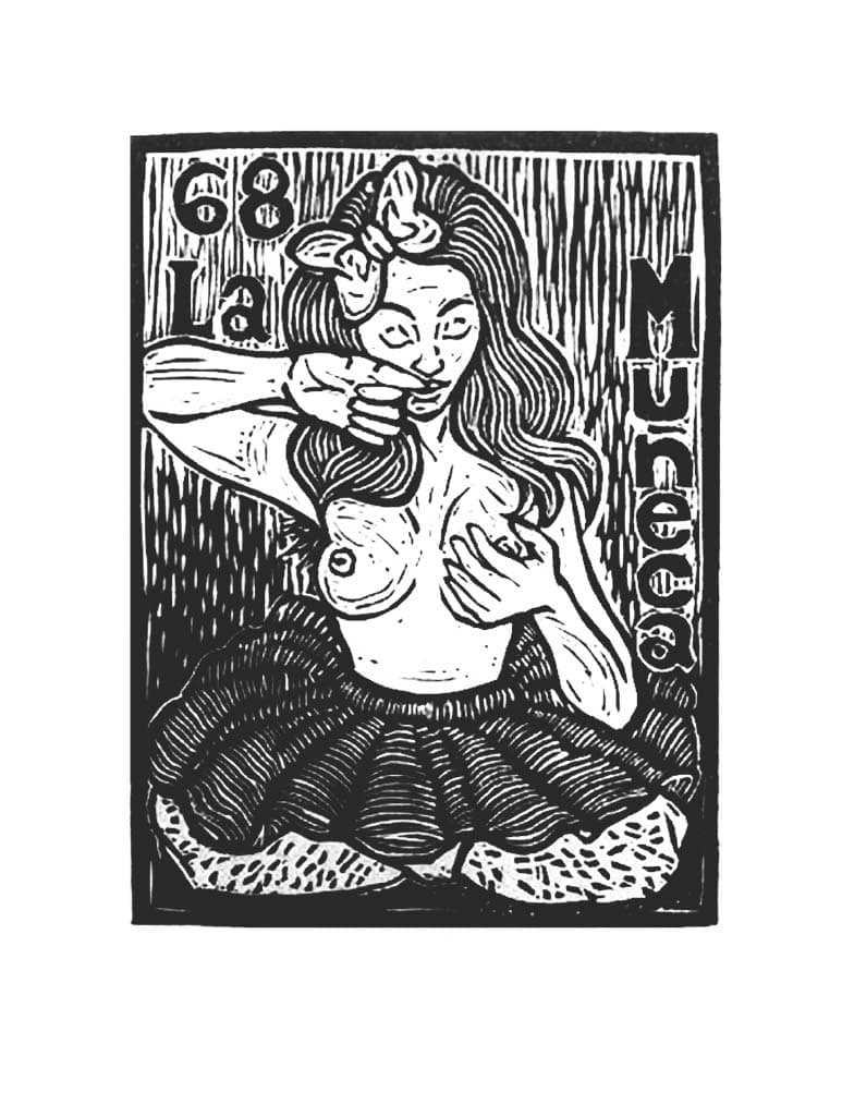 Carta de Lotería 68 - La MUÑECA